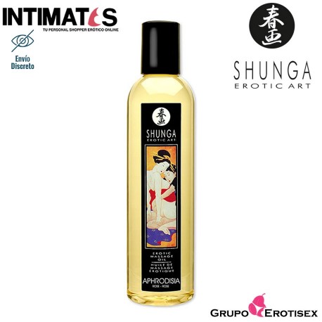 Aphrodisia · Aceite para masajes eróticos · Shunga, que puedes adquirir en intimates.es "Tu Personal Shopper Erótico Online" 