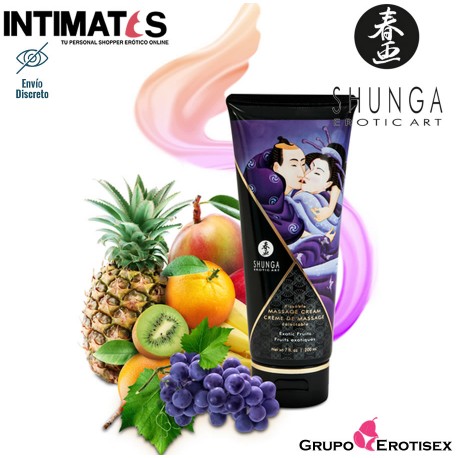 Exotic Fruits · Crema de masaje · Shunga, que puedes adquirir en intimates.es "Tu Personal Shopper Erótico Online" 