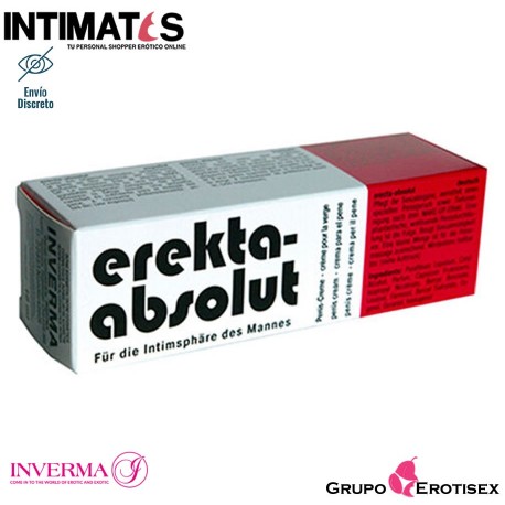 Erekta Absolut · Crema vigorizante · Inverma, que puedes adquirir en intimates.es "Tu Personal Shopper Erótico Online" 