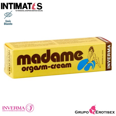 Madame · Crema orgásmica · Inverma, que puedes adquirir en intimates.es "Tu Personal Shopper Erótico Online" 