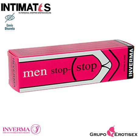 Men stop-stop · Crema retardante · Inverma, que puedes adquirir en intimates.es "Tu Personal Shopper Erótico Online" 