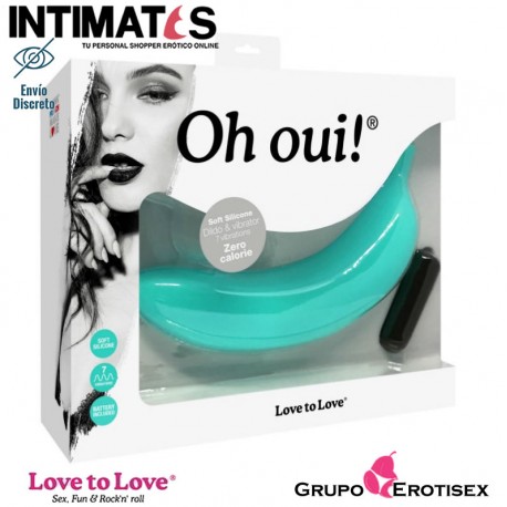 Oh Oui · Plátano vibrador turquesa · Love to Love, que puedes adquirir en intimates.es "Tu Personal Shopper Erótico Online" 