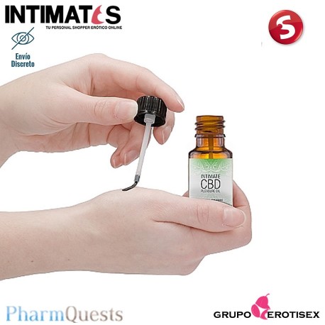 Intimate CBD - 20 ml · Aceite de placer íntimo con cannabidol · PharmQuest, que puedes adquirir en intimates.es "Tu Personal Shopper Erótico Online" 