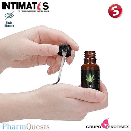 Infused CBD - 20 ml · Aceite de placer íntimo con cannabidol · PharmQuest, que puedes adquirir en intimates.es "Tu Personal Shopper Erótico Online" 
