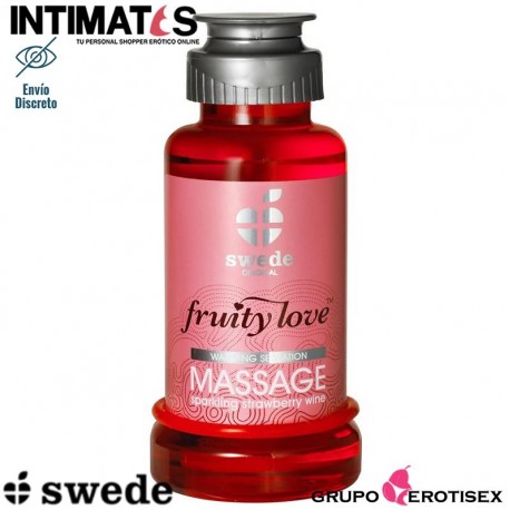 FruityLove™ · Lubricante efecto calor y sabor a Fresas con Champán 100 ml · Swede, que puedes adquirir en intimates.es "Tu Personal Shopper Erótico Online" 
