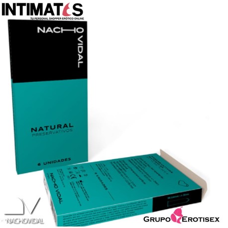 Preservativos Naturales 6 unidades · Nacho Vidal, que puedes adquirir en intimates.es "Tu Personal Shopper Erótico Online" 