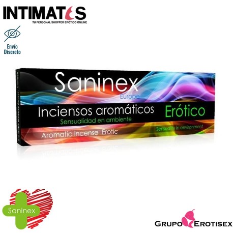 Erotico 20 Sticks · Incienso aromático · Saninex, que puedes adquirir en intimates.es "Tu Personal Shopper Erótico Online" 