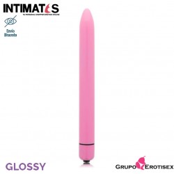 Slim · Vibrador rosa intenso · Glossy