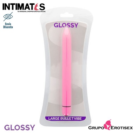Slim · Vibrador rosa intenso · Glossy, que puedes adquirir en intimates.es "Tu Personal Shopper Erótico Online" 