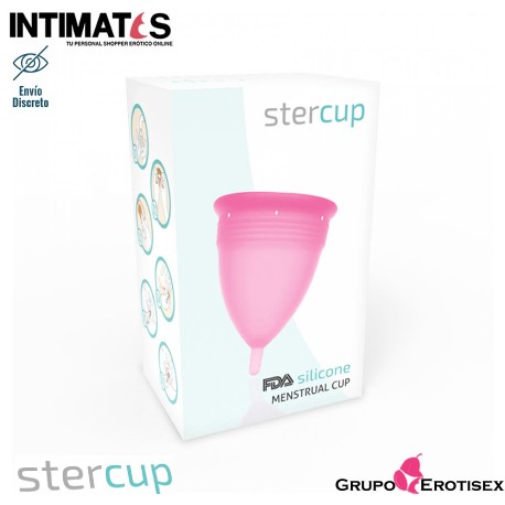 Copa menstrual rosa innovadora, cómoda y ecológica - Talla L · Stercup, que puedes adquirir en intimates.es "Tu Personal Shopper Erótico Online" 
