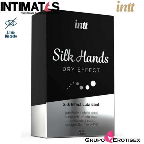 Silk Hands · Lubricante a base de silicona · intt, que puedes adquirir en intimates.es "Tu Personal Shopper Erótico Online" 