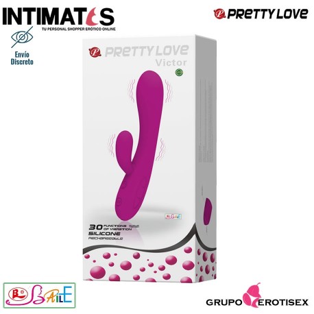 Victor · Vibrador con estimulador de clítoris · Pretty Love, que puedes adquirir en intimates.es "Tu Personal Shopper Erótico Online"