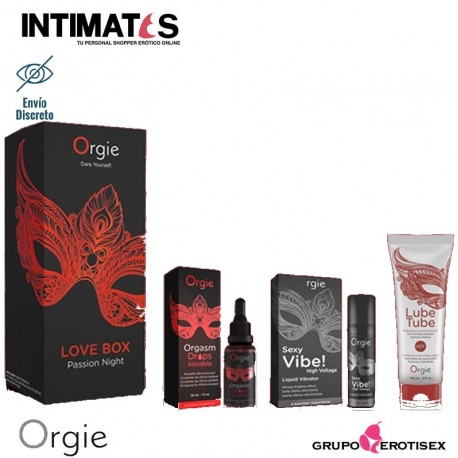 Love Box Passion Night · Set noche de pasión · Orgie, que puedes adquirir en intimates.es "Tu Personal Shopper Erótico Online" 