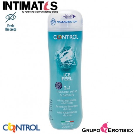 Ice Feel 3 en 1 · Masajea, estimula y lubrica · Control, que puedes adquirir en intimates.es "Tu Personal Shopper Erótico Online" 