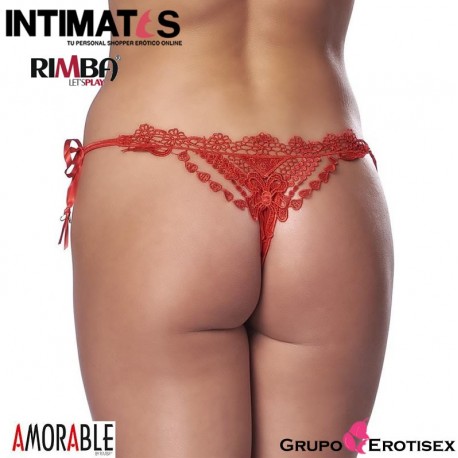 No. 1513 · Tanga de fantasía color rojo · Amorable, que puedes adquirir en intimates.es "Tu Personal Shopper Erótico Online" 