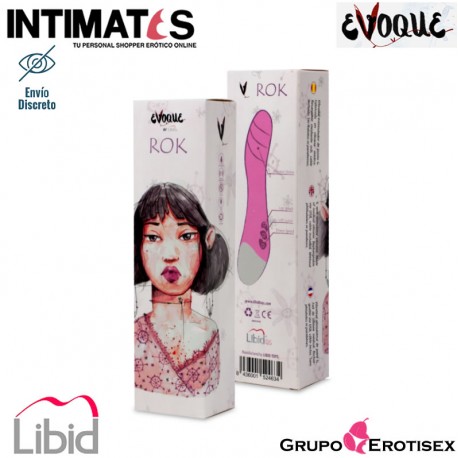 Rok · Vibrador estimulador punto G · Evoque by Libid Toys, que puedes adquirir en intimates.es "Tu Personal Shopper Erótico Online" 
