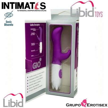 Gio Purple · Estimulador dual - Clítoris + Punto G · Libid Toys, que puedes adquirir en intimates.es "Tu Personal Shopper Erótico Online"