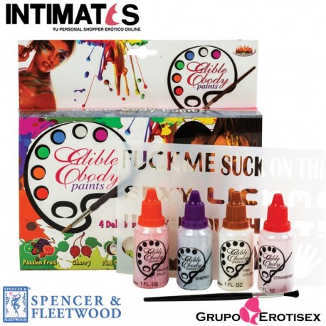 Pinturas corporales comestibles · Spencer & Fleetwood, que puedes adquirir en intimates.es "Tu Personal Shopper Erótico Online"