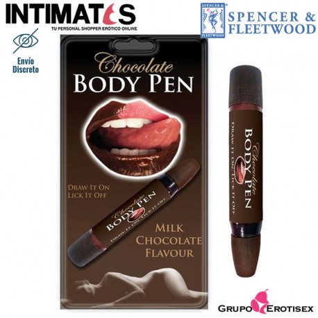 Chocolate Body Pen · Spencer & Fleetwood, que puedes adquirir en intimates.es "Tu Personal Shopper Erótico Online" 