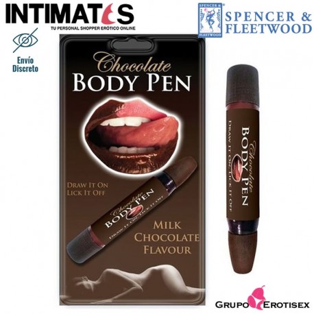 Chocolate Body Pen · Spencer & Fleetwood, que puedes adquirir en intimates.es "Tu Personal Shopper Erótico Online"