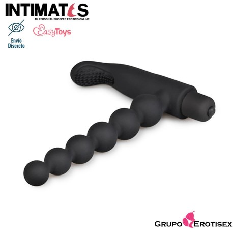 Beaded Buddy · Vibrador con cuentas anales - Negro  · EasyToys, que puedes adquirir en intimates.es "Tu Personal Shopper Erótico Online" 