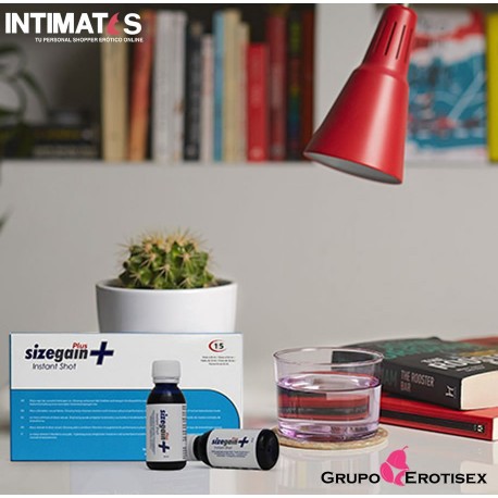 SizeGain Plus Instant - 15 shots · Vigorizante masculino bebible · 500Cosmetics, que puedes adquirir en intimates.es "Tu Personal Shopper Erótico Online" 