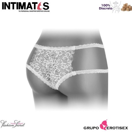 Emma · Bragas blancas abiertas · Fashion Secret, que puedes adquirir en intimates.es "Tu Personal Shopper Erótico Online" 