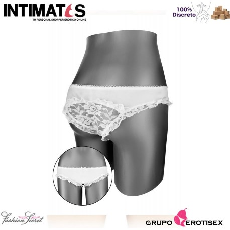 Tania · Culote abierto blanco · Fashion Secret, que puedes adquirir en intimates.es "Tu Personal Shopper Erótico Online" 