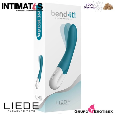 Bend·It Rechargeable Ocean Blue · Vibrador de Punto G · Liebe, que puedes adquirir en intimates.es "Tu Personal Shopper Erótico Online"