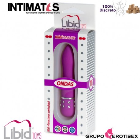 Ondas · Vibrador tamaño de viaje · Libid Toys, que puedes adquirir en intimates.es "Tu Personal Shopper Erótico Online" 