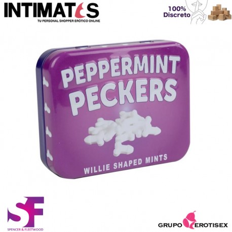 Peppermint Peckers · Caramelos de menta · Spencer & Fleetwood, que puedes adquirir en intimates.es "Tu Personal Shopper Erótico Online" 