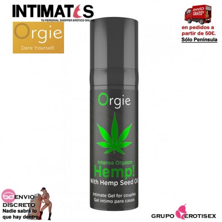 Hemp! Intense Orgasm · Orgie, que puedes adquirir en intimates.es "Tu Personal Shopper Erótico Online" 