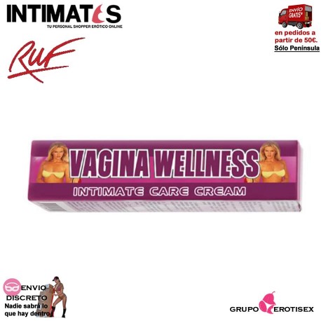 Vagina Wellness · Crema de masaje para labios vulvares · Ruf, que puedes adquirir en intimates.es "Tu Personal Shopper Erótico Online" 