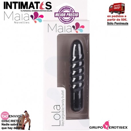 Lola · Bala vibradora recargable  · Maia, que puedes adquirir en intimates.es "Tu Personal Shopper Erótico Online" 