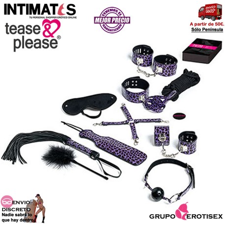Master & Slave · Set de Bondage - Purple · Tease&Please, que puedes adquirir en intimates.es "Tu Personal Shopper Erótico Online"