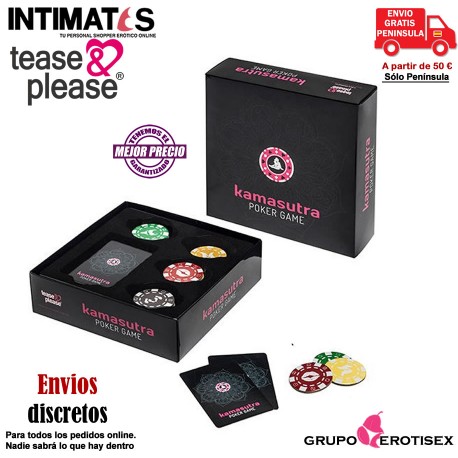 Kamasutra · juego erótico de póker · Tease&Please, que puedes adquirir en intimates.es "Tu Personal Shopper Erótico Online" 