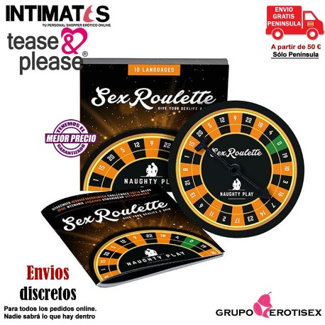 Sex Roulette Naughty Play · 24 retos para unos momentos traviesos  · Tease&Please, que puedes adquirir en intimates.es "Tu Personal Shopper Erótico Online" 