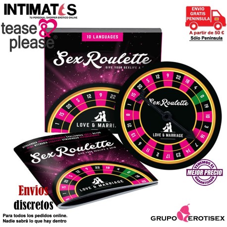 Sex Roulette Love Marriage · La ruleta de los 24 desafíos · Tease&Please, que puedes adquirir en intimates.es "Tu Personal Shopper Erótico Online"