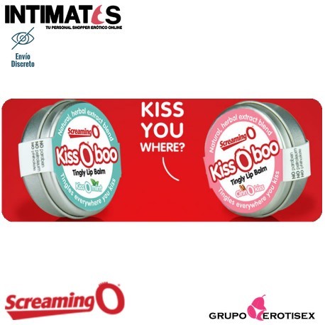 KissOboo cinnOkiss - Bálsamo labial - Screaming O, que puedes adquirir en intimates.es "Tu Personal Shopper Erótico Online" 