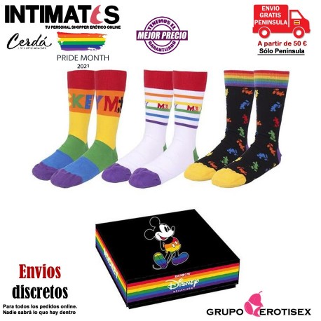 Pack calcetines 3 piezas 35-41 · Disney Pride, que puedes adquirir en intimates.es "Tu Personal Shopper Erótico Online"