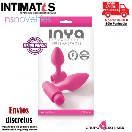 INYA - Vibes – O – Spades · Kit de plugs con vibración · nsnovelties, que puedes adquirir en intimates.es "Tu Personal Shopper Erótico Online" 
