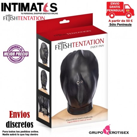 Capucha BDSM totalmente ajustable · Fetish Tentation, que puedes adquirir en intimates.es "Tu Personal Shopper Erótico Online" 