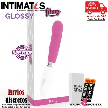 Paul · Vibrador realista rosa · Glossy, que puedes adquirir en intimates.es "Tu Personal Shopper Erótico Online" 