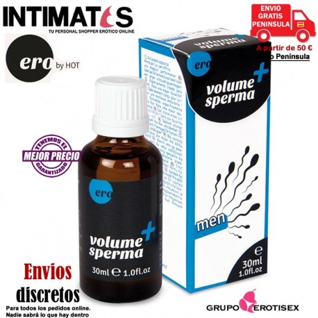 Volume + Sperma · Para una mayor duración · Ero by HOT, que puedes adquirir en intimates.es "Tu Personal Shopper Erótico Online"