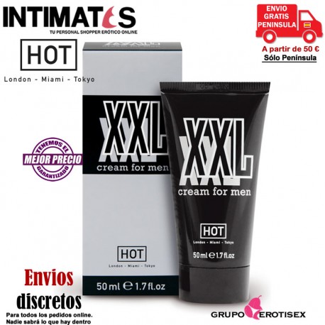 XXL Cream for men 50 ml · Hot, que puedes adquirir en intimates.es "Tu Personal Shopper Erótico Online" 