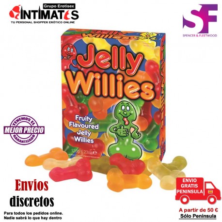 Jelly Willies · Penes de gelatina · Spencer & Fleetwood
