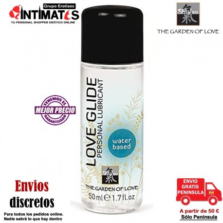 Love Glide · Lubricante a base de agua 50ml · Shiatsu, que puedes adquirir en intimates.es "Tu Personal Shopper Erótico Online"