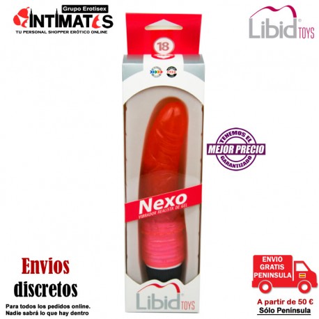 Nexo · Vibrador realista - Rojo · Libid Toys, que puedes adquirir en intimates.es "Tu Personal Shopper Erótico Online" 