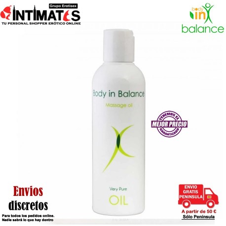 Massage Oil 200ml · Aceite de cuidado íntimo · Body in Balance, que puedes adquirir en intimates.es "Tu Personal Shopper Erótico Online" 