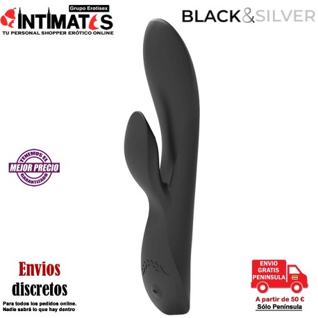 Kaultz Duo · Vibrador control touch · Black & Silver, que puedes adquirir en intimates.es "Tu Personal Shopper Erótico Online" 